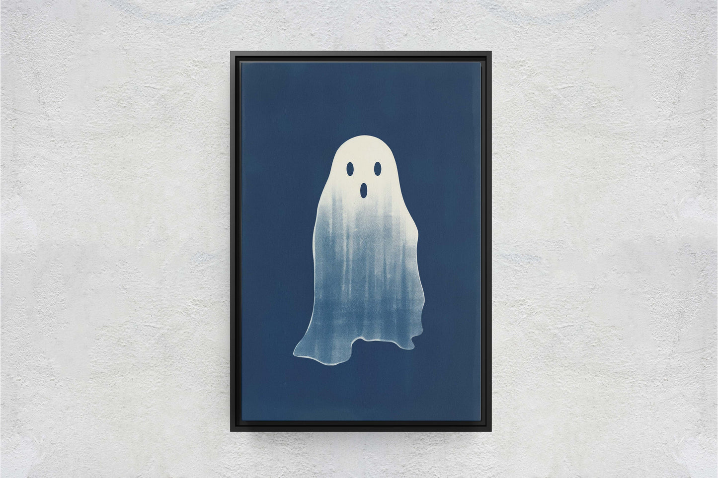 Cute Ghost Illustration, Halloween Ghost, Friendly Ghost, Happy Ghost, Fun Spirit, Halloween Poster, Canvas Art, Kid Friendly Halloween