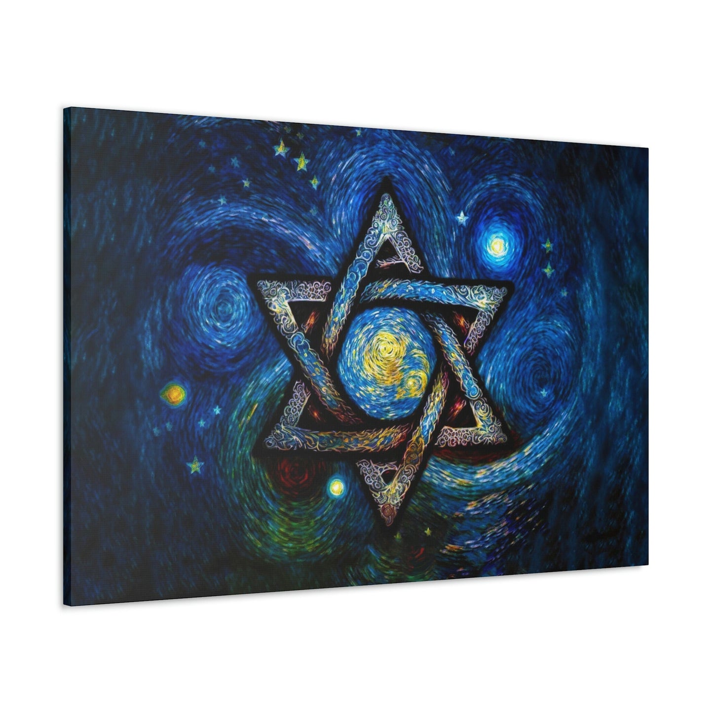 Star of David Canvas Art Ready To Hang