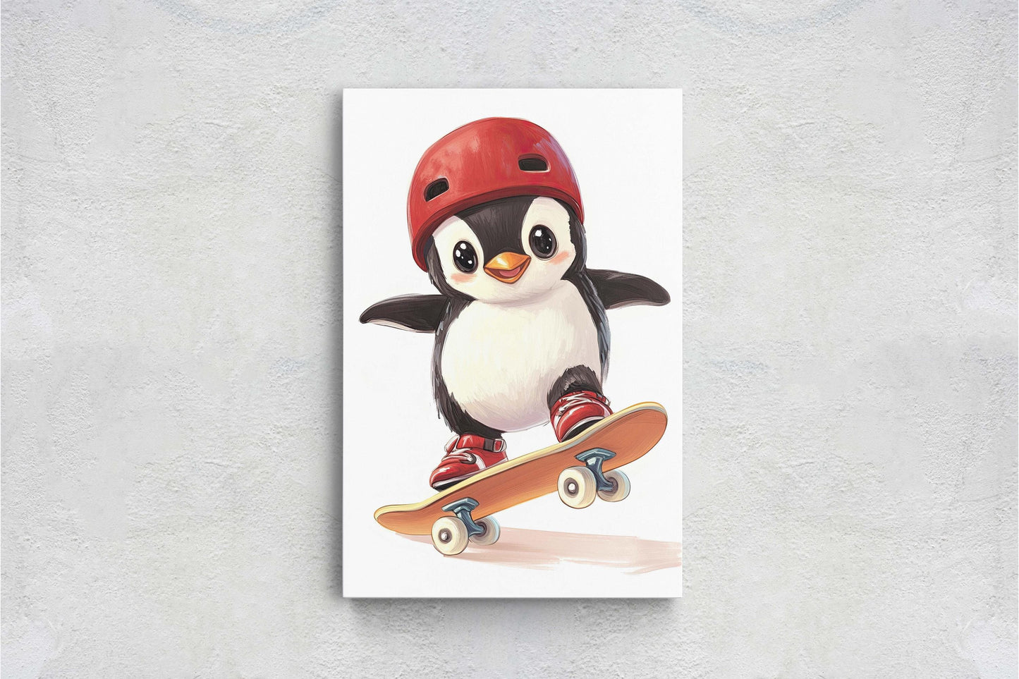 Penguin Skateboard, Kids Room, Boys Room, Girls Room, Play Room