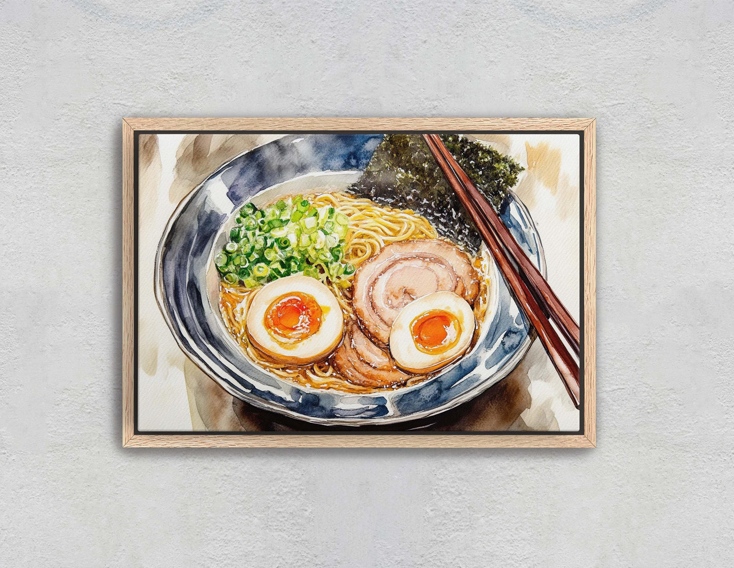 Ramen Print, Japan Art, Food Print, Kitchen Art