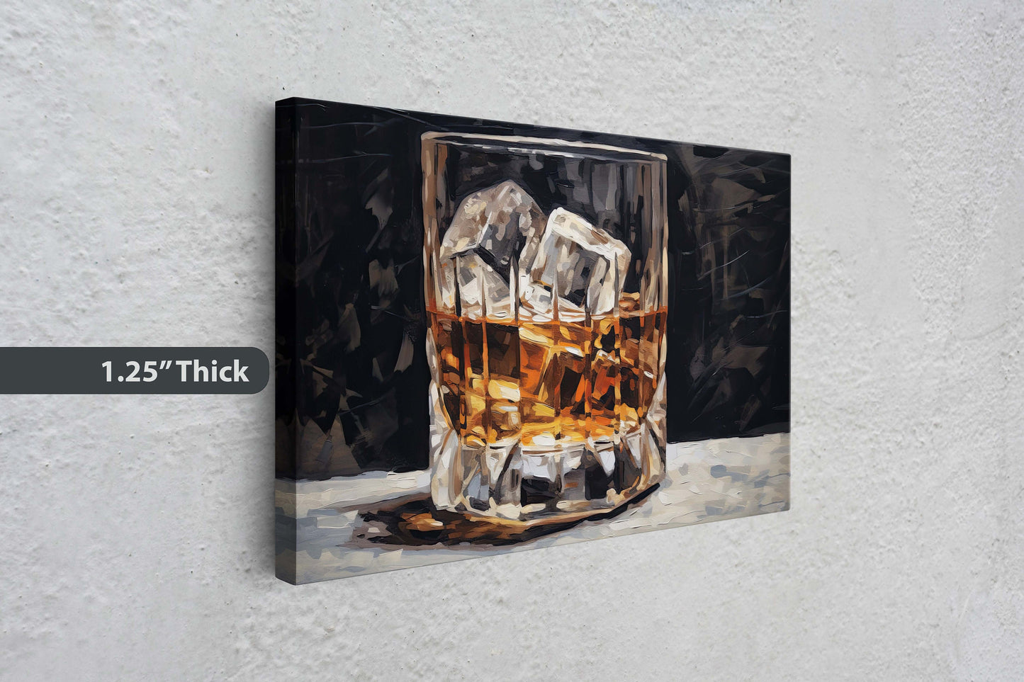 Scotch on the rocks, Bar Decor, Restaurant art, Kitchen Decor, Dining Room Art, Whiskey, Cocktail Print