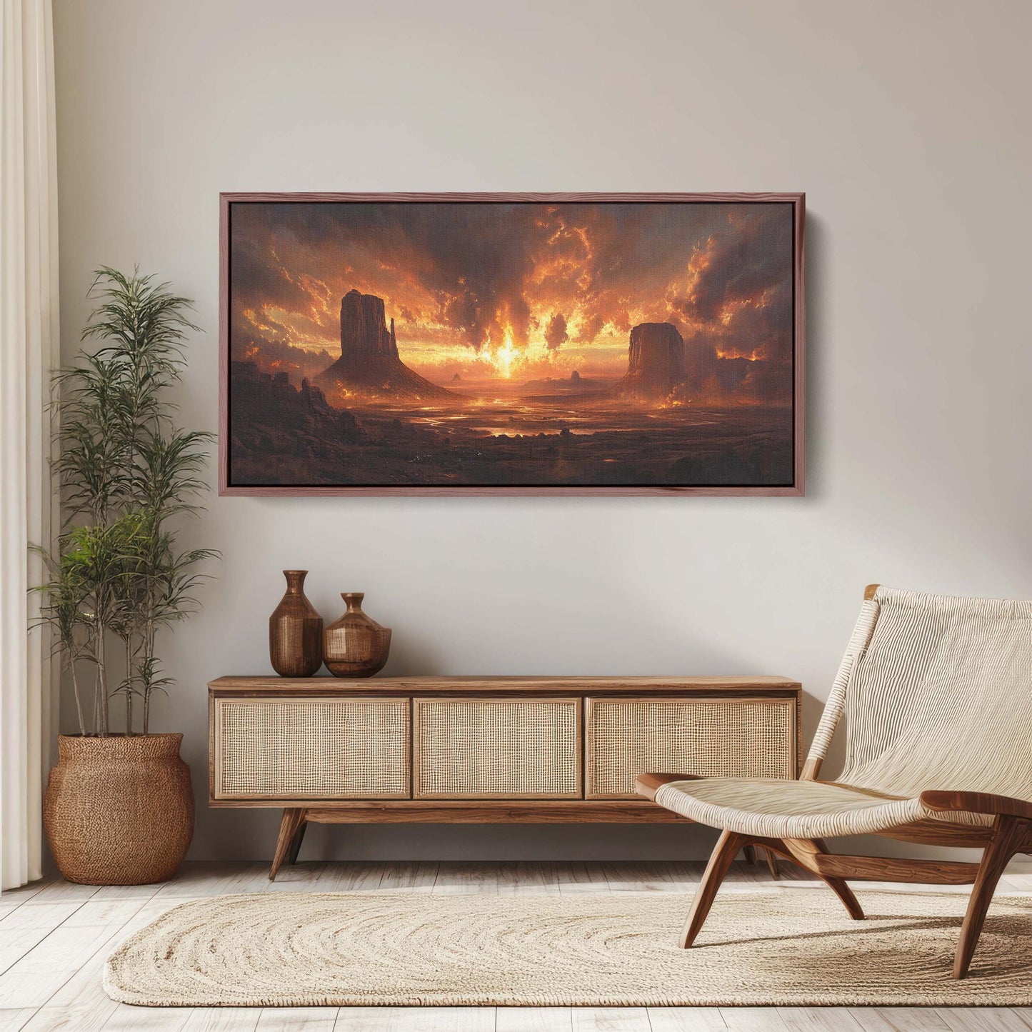 Monument Valley Art, Dramatic Desert, Sunset Desert Art