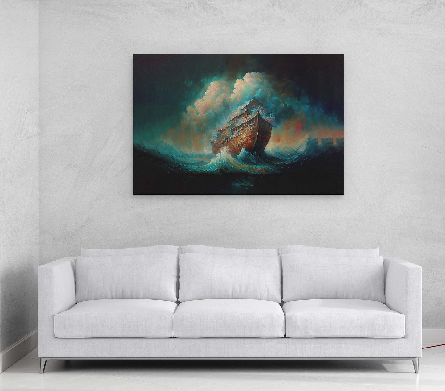 Noahs Ark Canvas Art Ready To Hang | Oil Painting | Expressionism