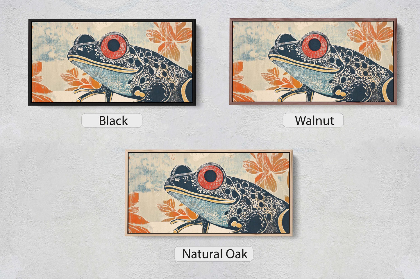 Abstract Frog Art, Scandinavian Print, Contemporary Art