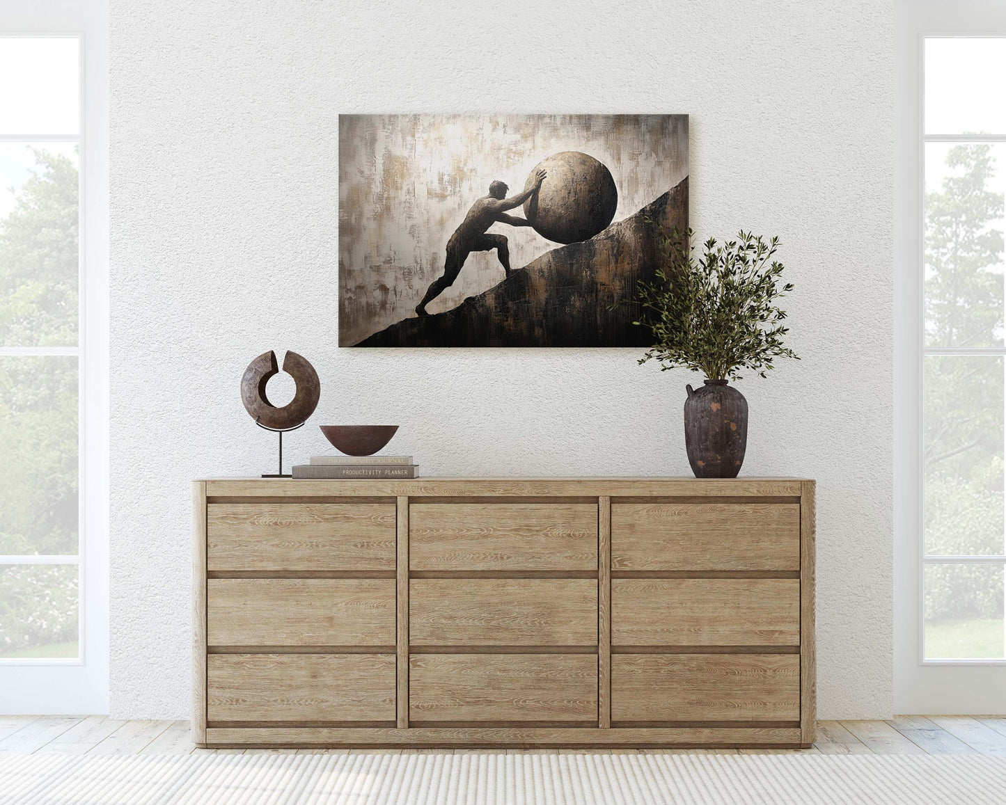 Sisyphus Art, Mythology Painting