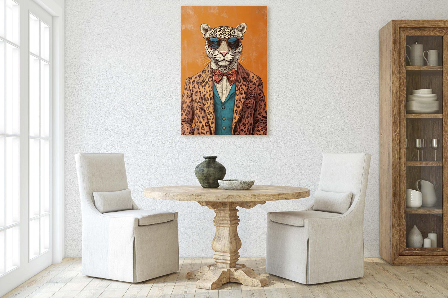 Hipster Leopard, Hipster Cheetah, Modern Art, Animal Print