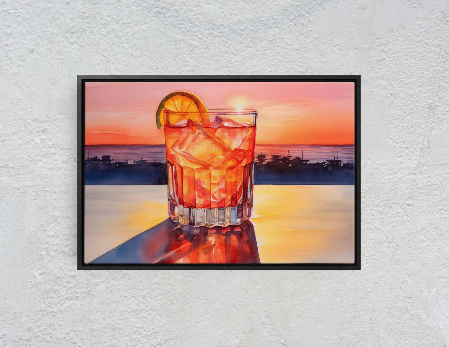 Tequila Sunrise, Mexico Beach, Bar Decor, Restaurant art, Kitchen Decor, Dining Room Art, Mexican Food, Cocktail Print