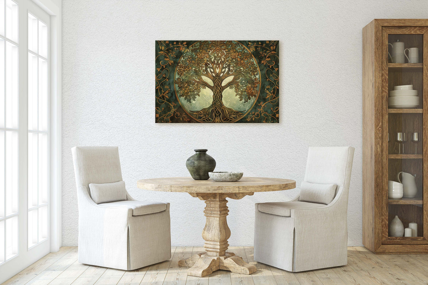Tree of Life, Yggdrasil Painting, Celtic Art, Norse Mythology, Symbolic Artwork, Nature Decor, Abstract Nature, Large Print