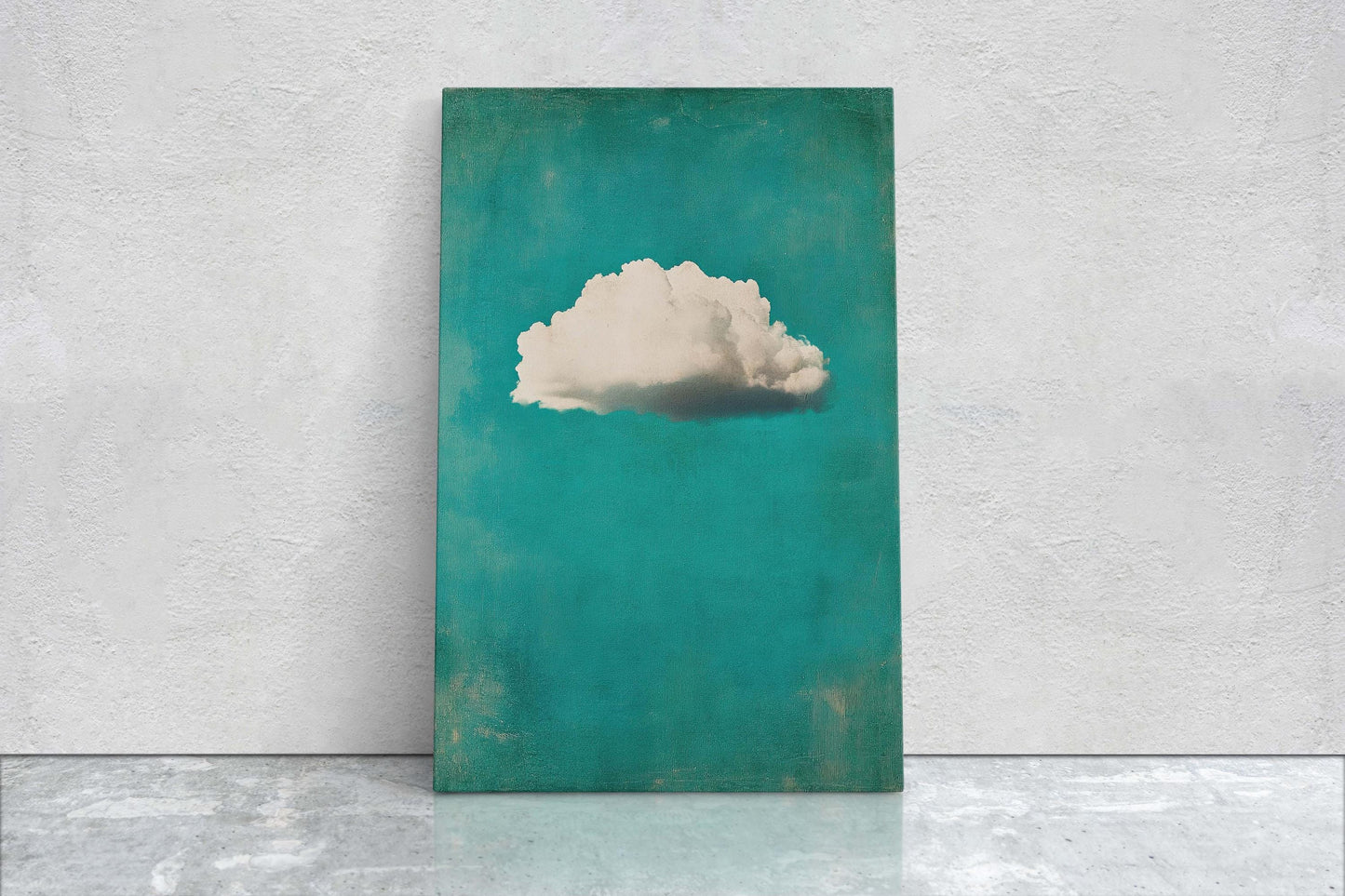 Maximalist Cloud, Emerald Green, Blue Tones