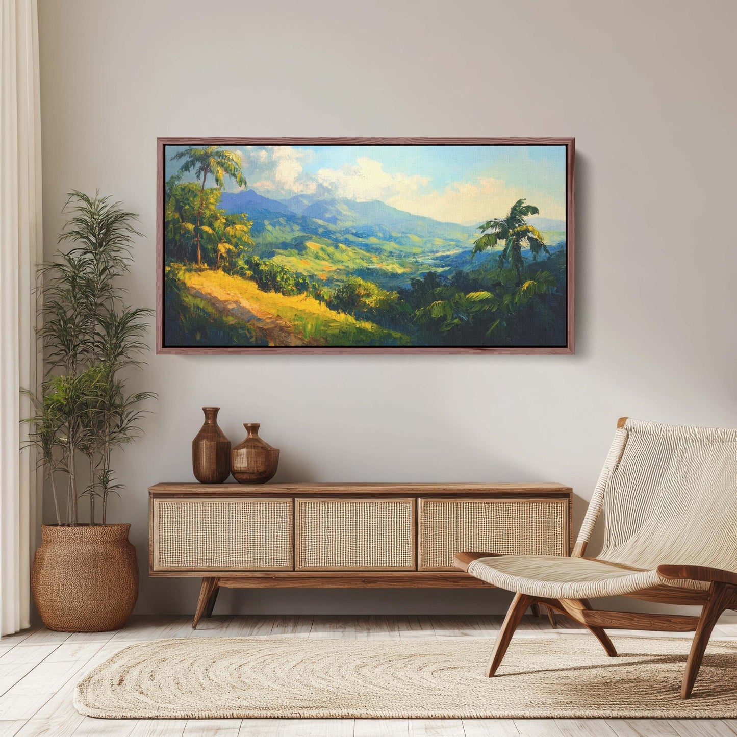 Blue Mountains, Jamaica Art, Tropical Decor, Tropics Art, Extra Large Print