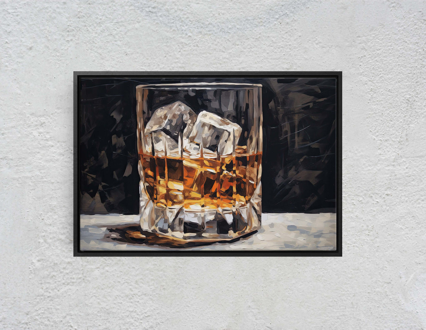 Scotch on the rocks, Bar Decor, Restaurant art, Kitchen Decor, Dining Room Art, Whiskey, Cocktail Print