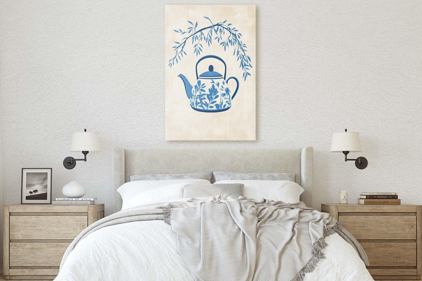 China Teapot, Willow Pattern Art, Japanese Teapot, Asian Decor