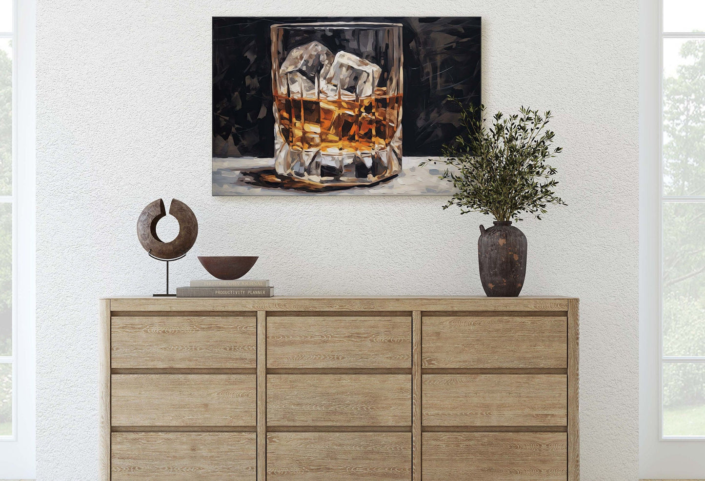 Scotch on the rocks, Bar Decor, Restaurant art, Kitchen Decor, Dining Room Art, Whiskey, Cocktail Print