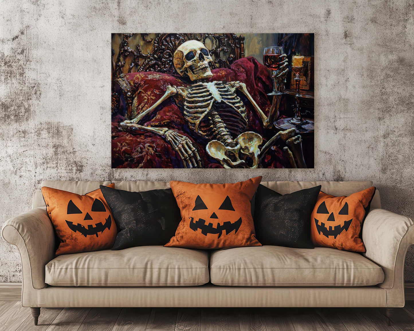 To Death, Skeleton Wine, Lounging Skeleton, Creepy Art, Gothic Halloween, Dark Academia, Dark Arts