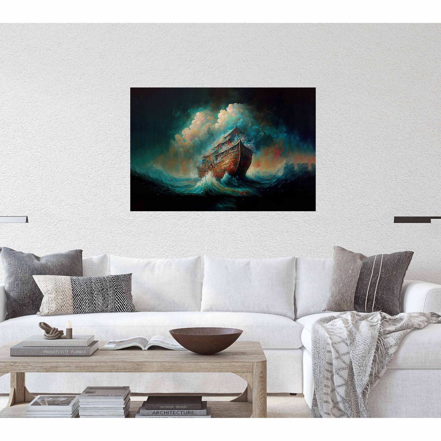 Noahs Ark Canvas Art Ready To Hang | Oil Painting | Expressionism