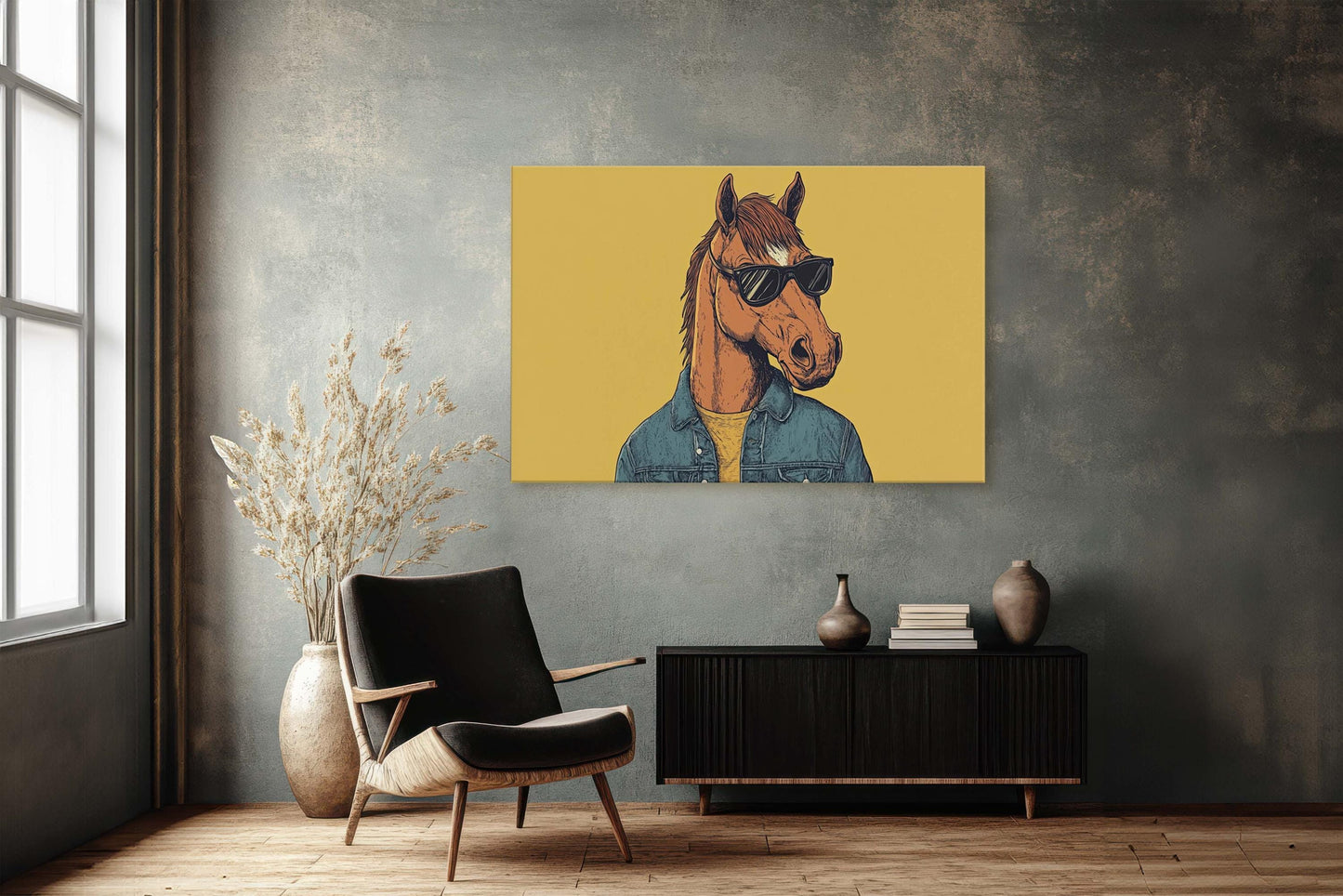 Hipster Horse Print, Street Art, Graffiti Print, Pop Art, Modern Decor