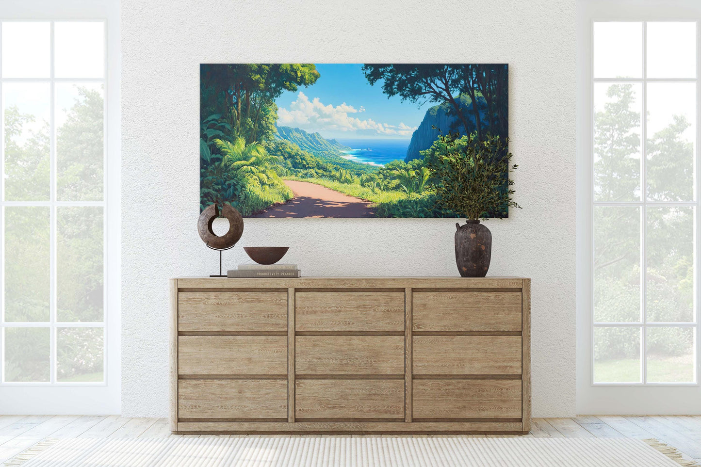 Road to Hana, Maui Hawaii Art, Beach Painting, Scenic Drive