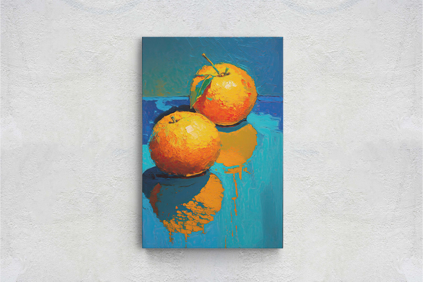 Oranges Painting, Still Life, Contemporary, Modern Decor, Food Decor, Kitchen Art, Dining room, Ready to Hang, Large Print, Traditional