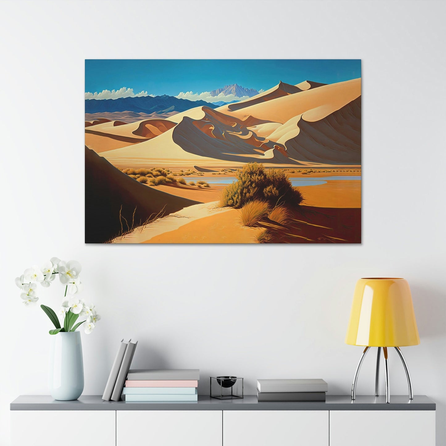 Sand Dunes Colorado Canvas Art Ready To Hang Large Print, Oil Painting, Landscape