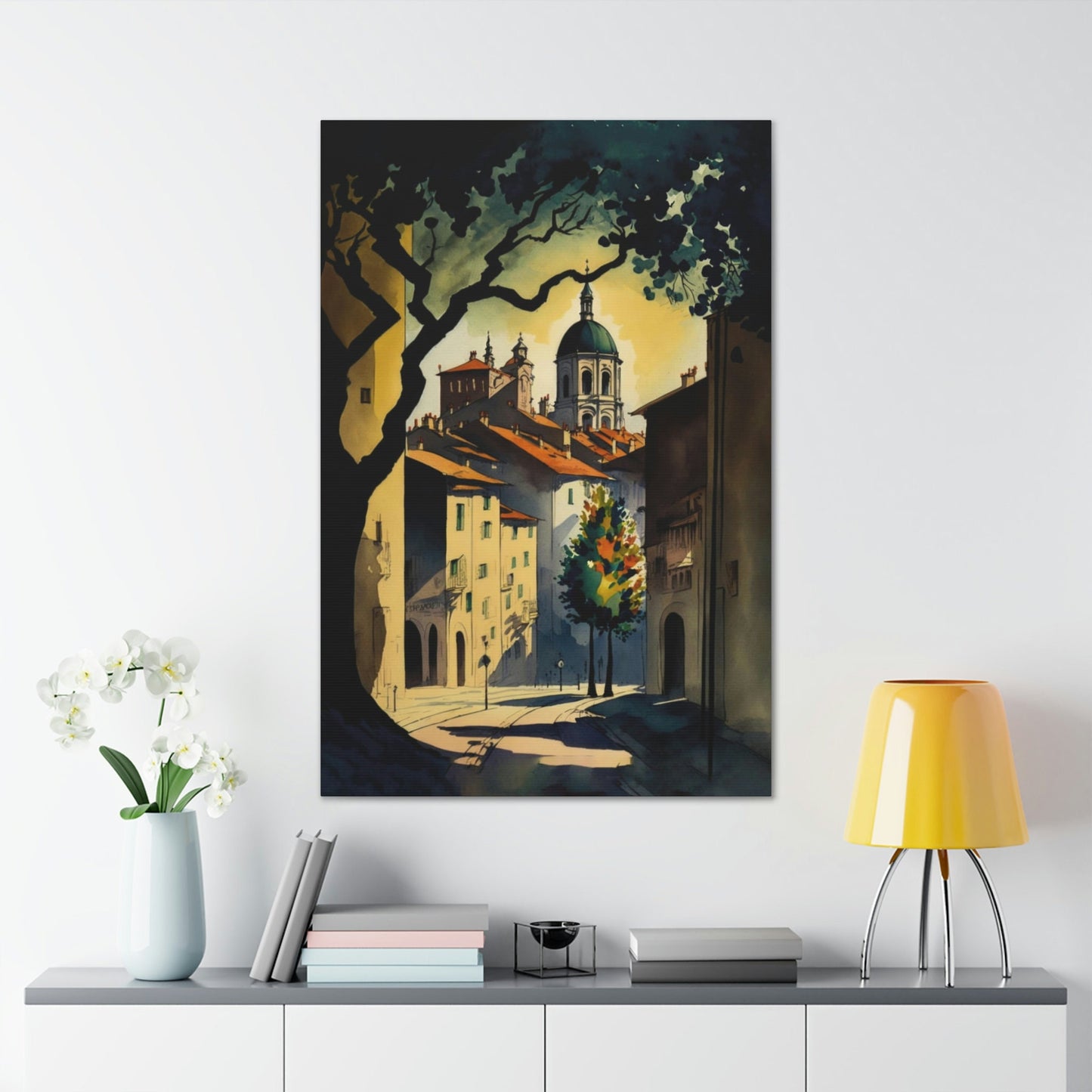 German City Canvas Ready To Hang Large Print, Eurpoean, Prague, Italy