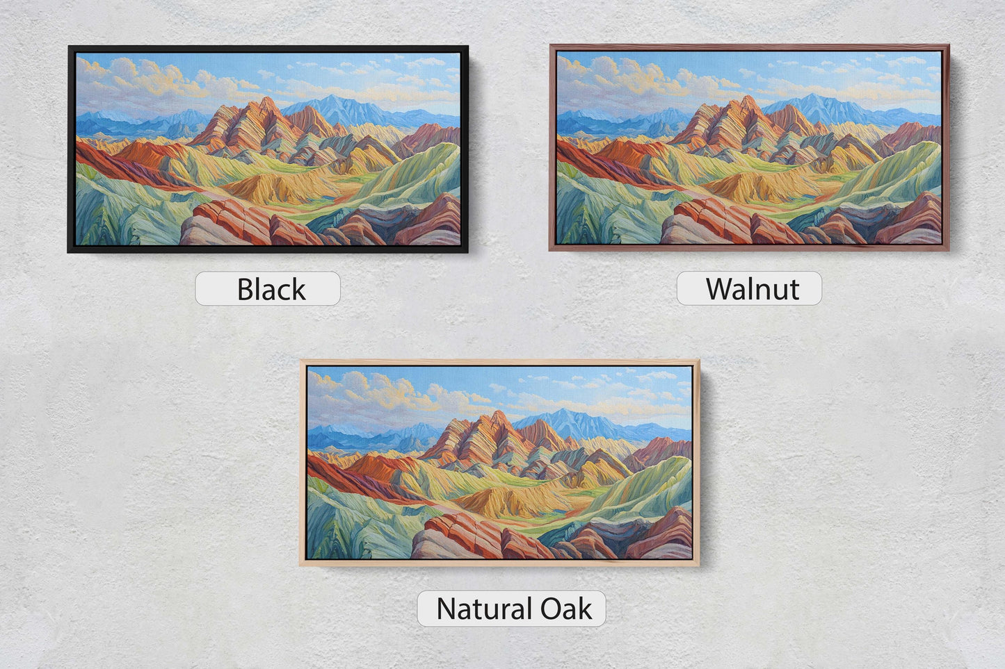 Danxia Landforms, Nature Landscape, Mountain Painting