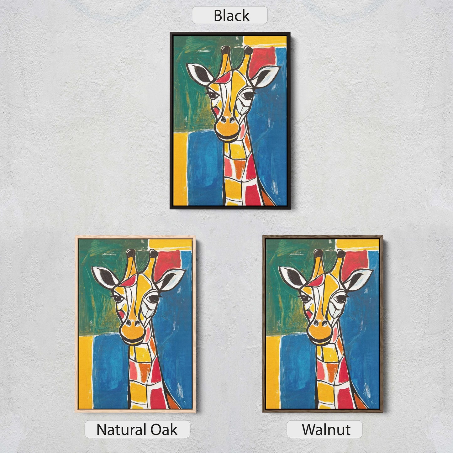 Giraffe Pop Art, Abstract Giraffe, Modern Print