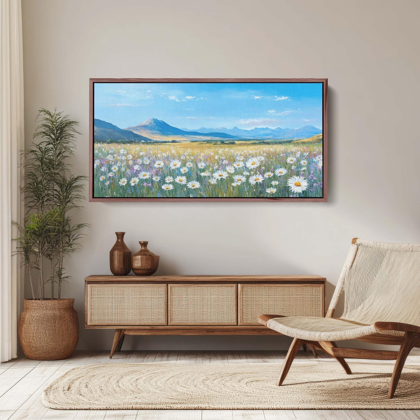 Daisy WIldflowers, Lily Flowers, Mountain Landscape