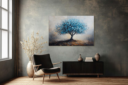 Blue Japanese Blossom, Cherry Blossom, Maple Blossom, Fantasy Art