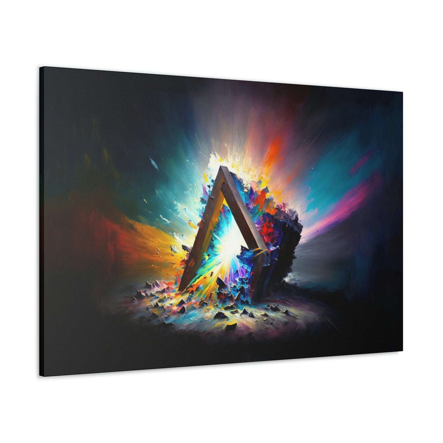 Abstract Prism Canvas Art Ready To Hang