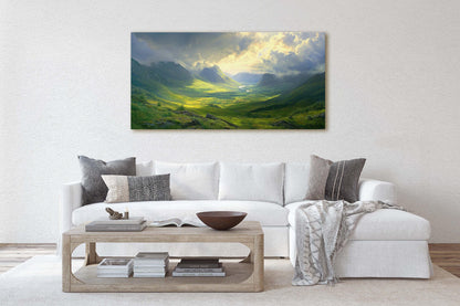 Celtic Highlands, Scotland Art, Scenic Art, Nature Painting