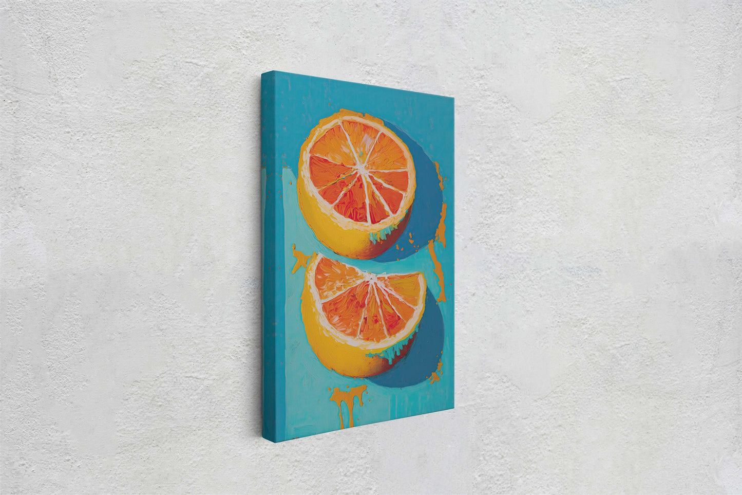 Oranges Painting, Still Life, Contemporary Art, Abstract Art, Dining Room Art, Kitchen Decor, Food Print, Large Print, Ready To Hang