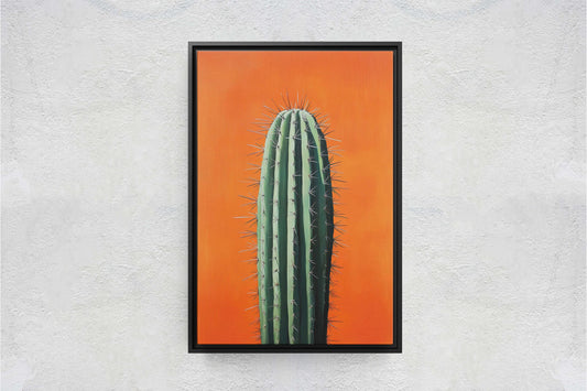 Cactus Art, Lone Cactus, Desert Decor, Southwest Art