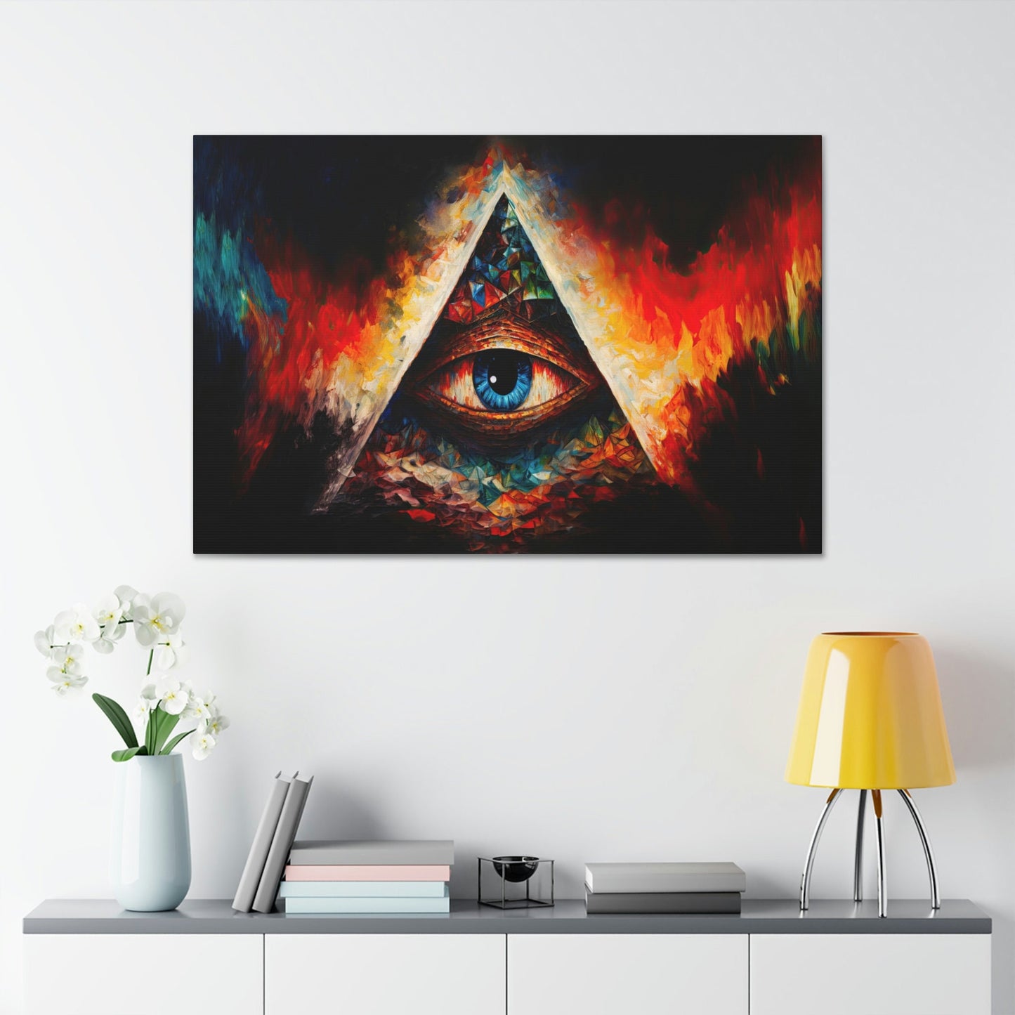 Illuminati Eye Canvas Art Ready To Hang | Fantasy