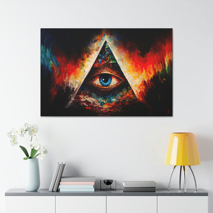 Illuminati Eye Canvas Art Ready To Hang | Fantasy