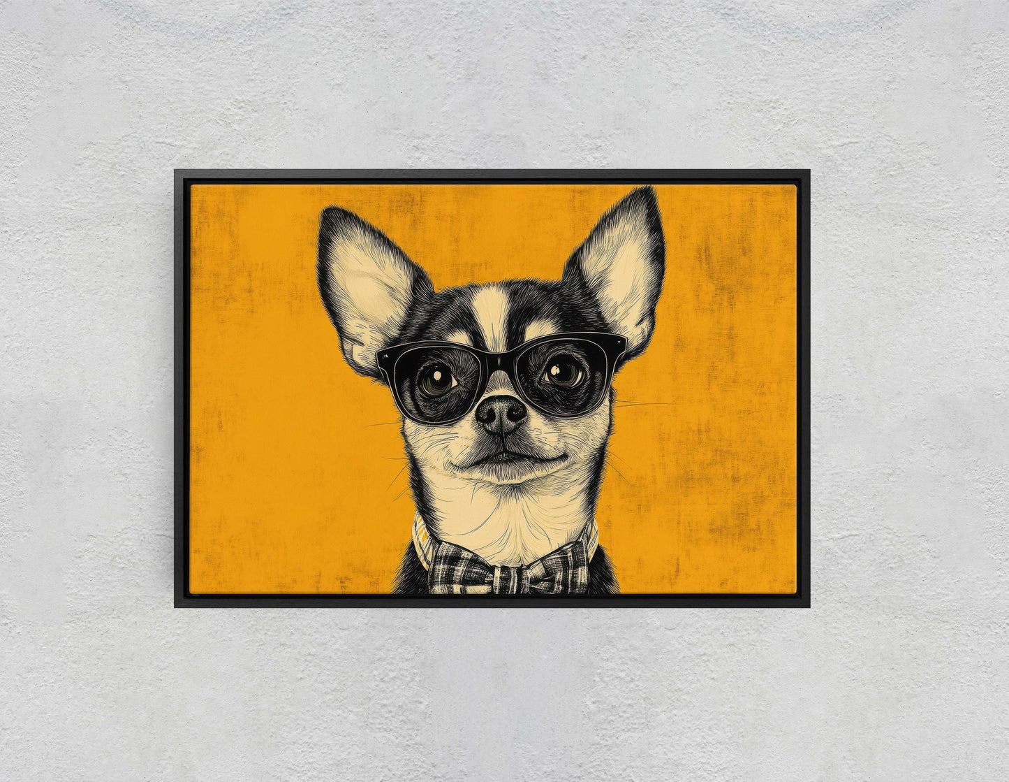 Hipster Chihuahua, Pop Art, Modern Decor, Street Art, Animal Art, Unique Art, Kids Room, Boys Room, Girls Room