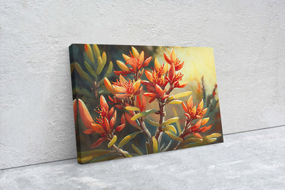 Kangaroo Paw, Anigozanthos, Colorful Flowers, Wild Flowers, Ready To Hang, Large Print, Landscape Painting, bloodwort, Australian Plant