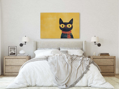 Hipster Cat, Pop Art, Modern Decor, Street Art, Animal Art, Unique Art, Kids Room, Boys Room, Girls Room