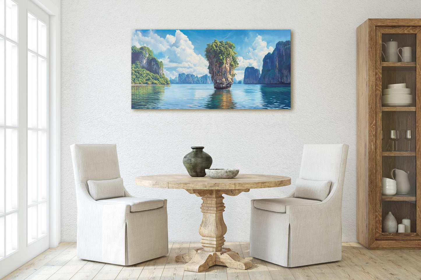 Khao Phing Kan, Thailand Island Art, Nature Painting, James Bond Island