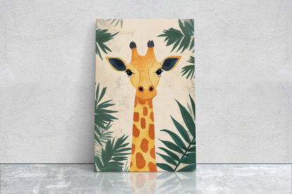 Giraffe Portrait, Cute Giraffe Print, Giraffe Jungle