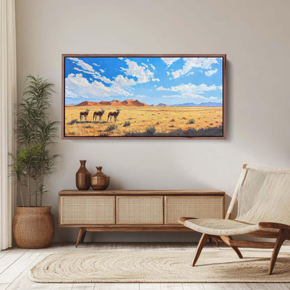 Namib Naukluft, Namib Desert Art, Desert Painting, Gemsbok Antelope