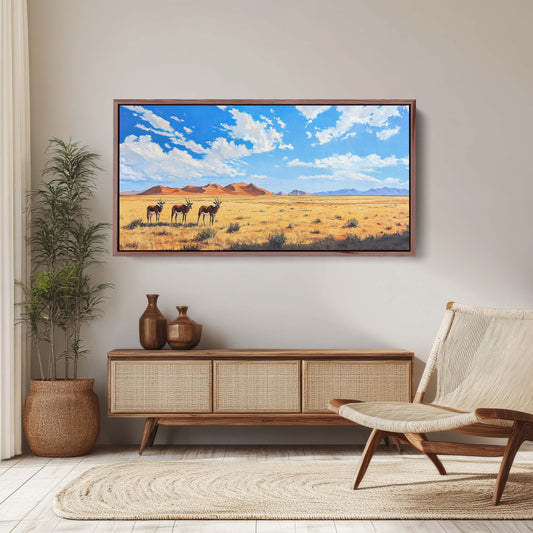 Namib Naukluft, Namib Desert Art, Desert Painting, Gemsbok Antelope