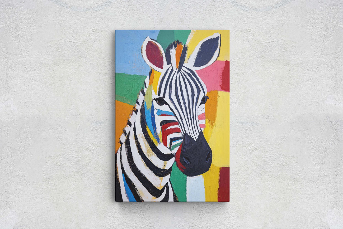 Zebra Pop Art, Abstract Zebra Print, Matisse Inspired