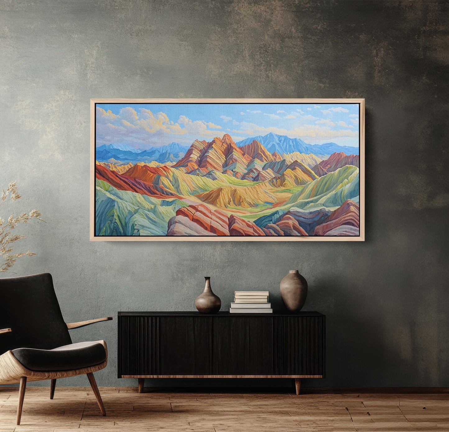 Danxia Landforms, Nature Landscape, Mountain Painting