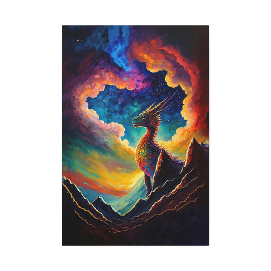 Dragon Portrait Canvas Art Ready To Hang