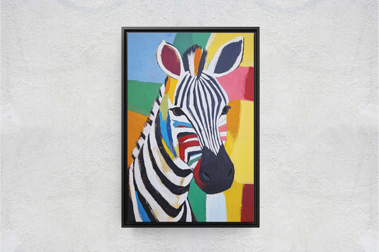Zebra Pop Art, Abstract Zebra Print, Matisse Inspired