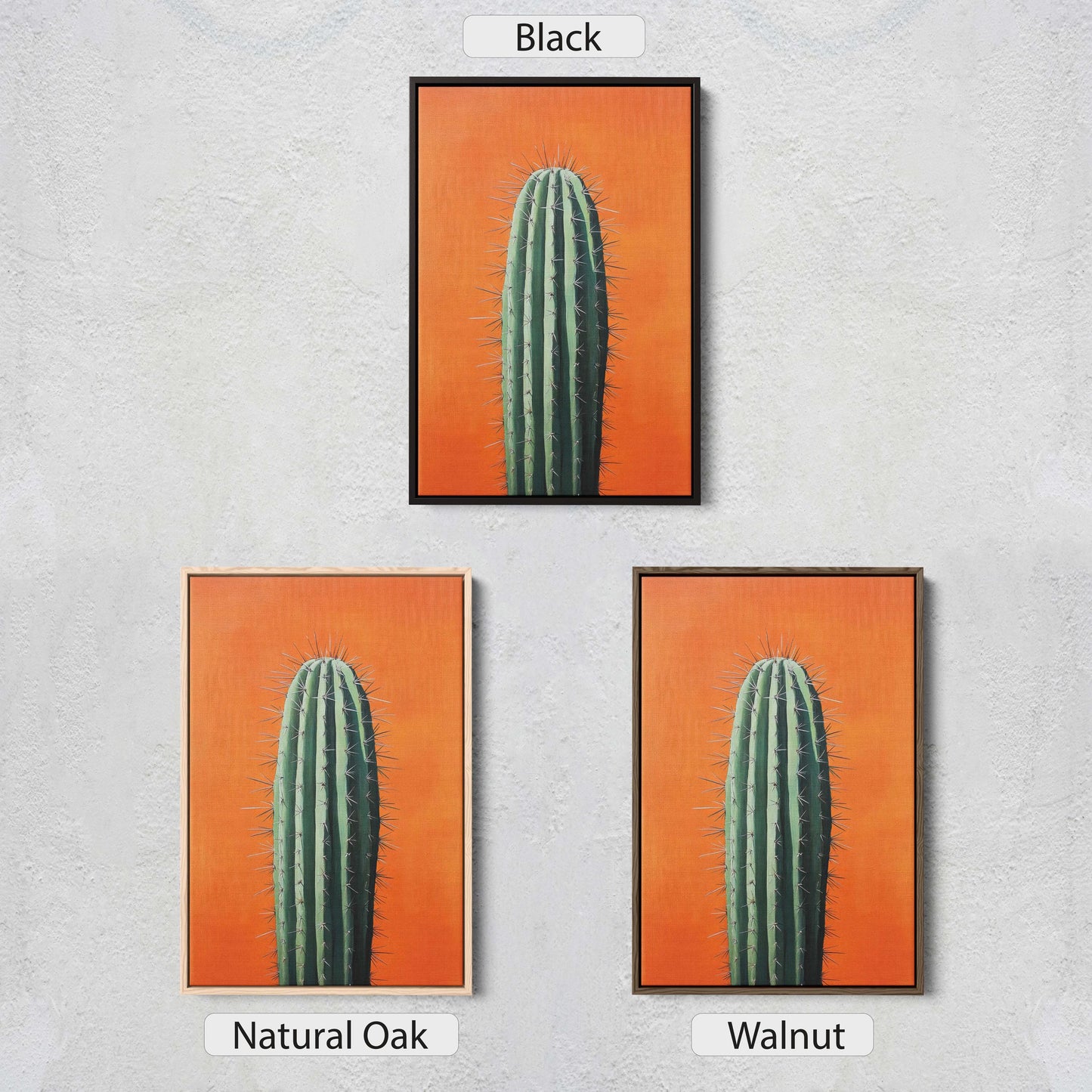Cactus Art, Lone Cactus, Desert Decor, Southwest Art