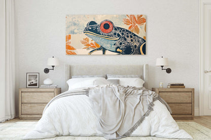 Abstract Frog Art, Scandinavian Print, Contemporary Art