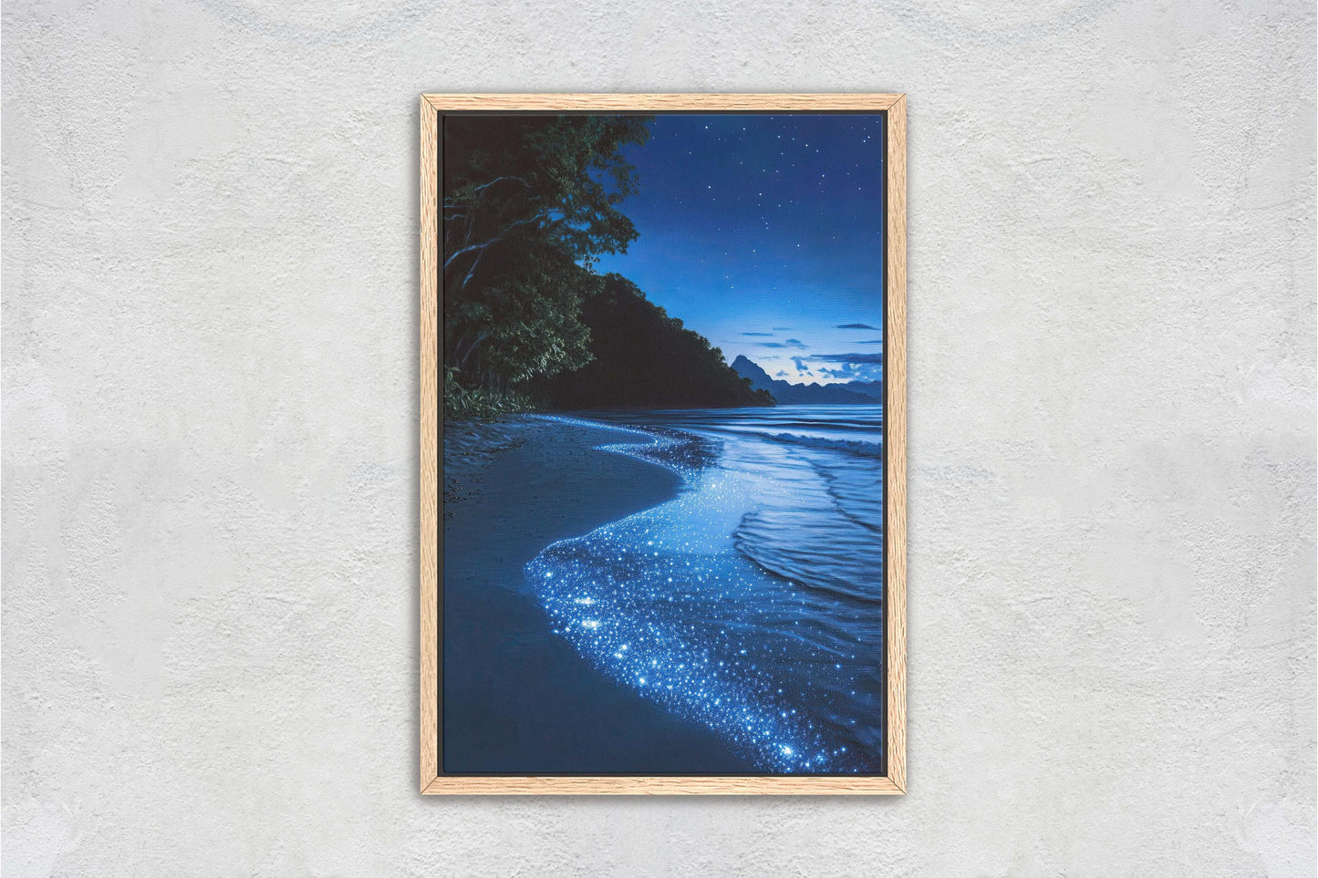 Beach Night Sky, Starry Beach, Bioluminescence, Night Beach