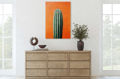 Cactus Art, Lone Cactus, Desert Decor, Southwest Art