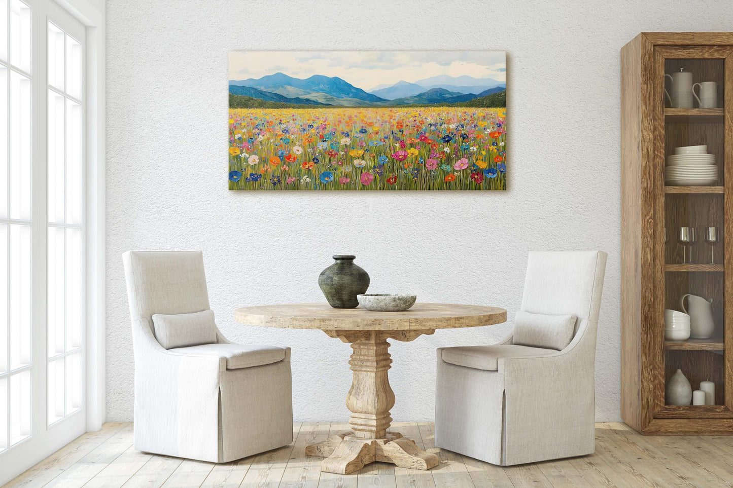 Nature's Peak,  Mountain Wildflowers, Floral Decor, Scenic Landscape